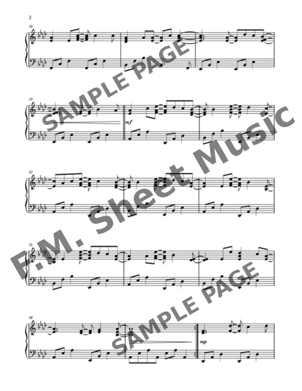 All for You (Intermediate Piano) By Sister Hazel F.M. Sheet Music